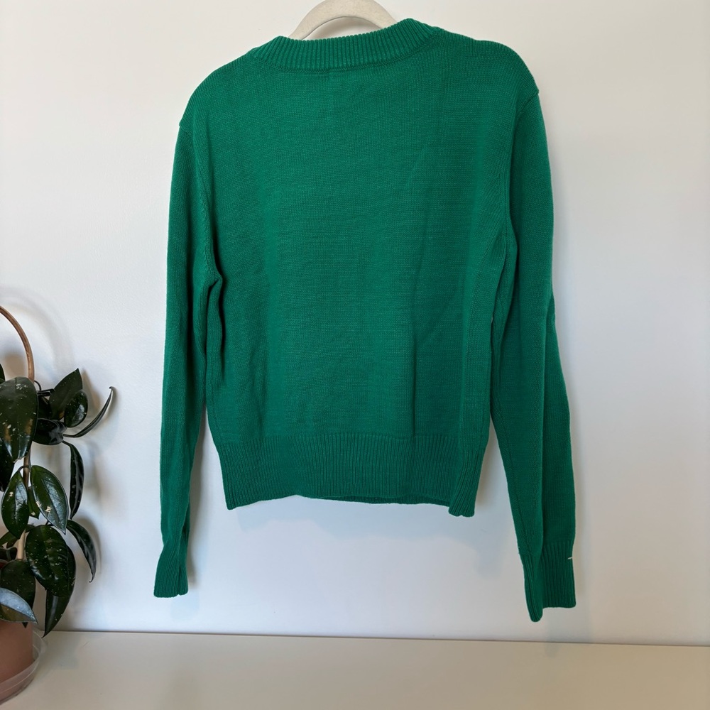 Grayson Threads Lucky Graphic Crewneck Sweater Green | Size M | - Picture 5 of 5